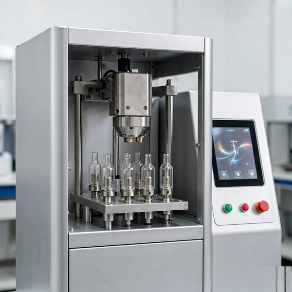 Automatic cartridge capping machine closing vape cartridges