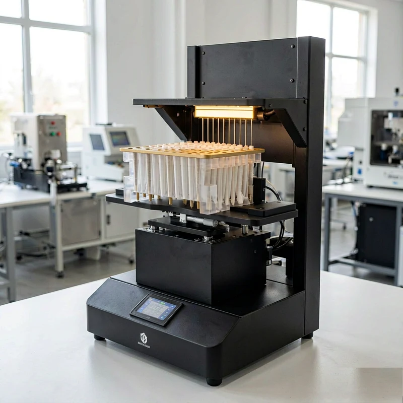 K1 Pre-Roll Cone Filling Machine with loaded cone tray in a production room